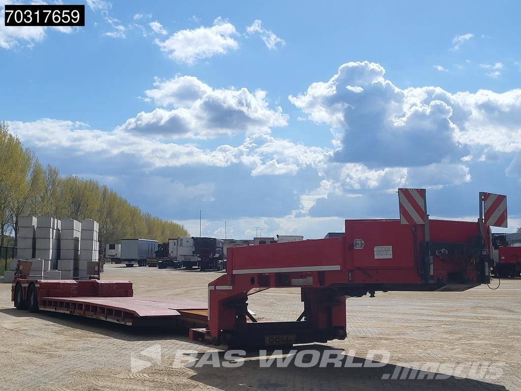 Doll T2E 2 axles Extendable 400cm APK 09/26 Gooseneck نصف مقطورة مسطحة منخفضة