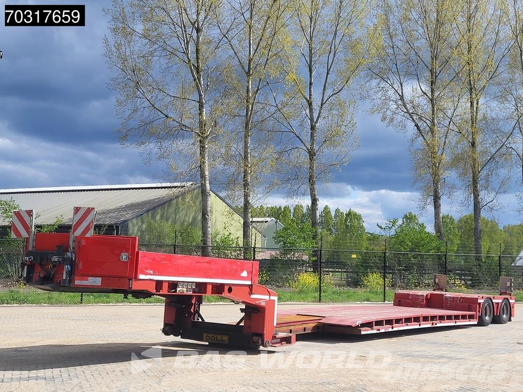 Doll T2E 2 axles Extendable 400cm APK 09/26 Gooseneck نصف مقطورة مسطحة منخفضة