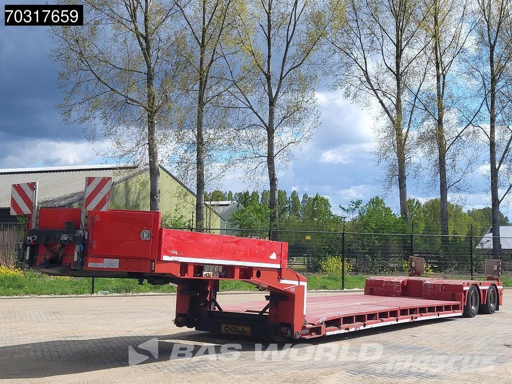 Doll T2E 2 axles Extendable 400cm APK 09/26 Gooseneck نصف مقطورة مسطحة منخفضة