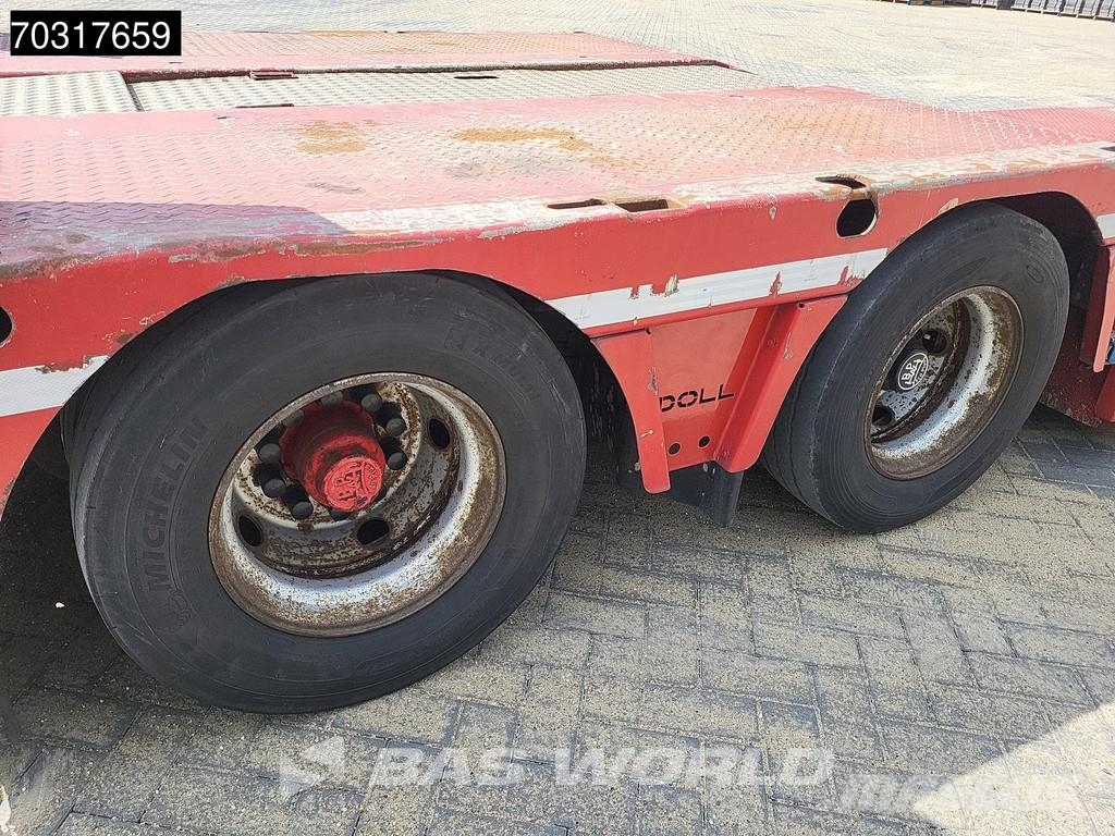 Doll T2E 2 axles Extendable 400cm APK 09/26 Gooseneck نصف مقطورة مسطحة منخفضة