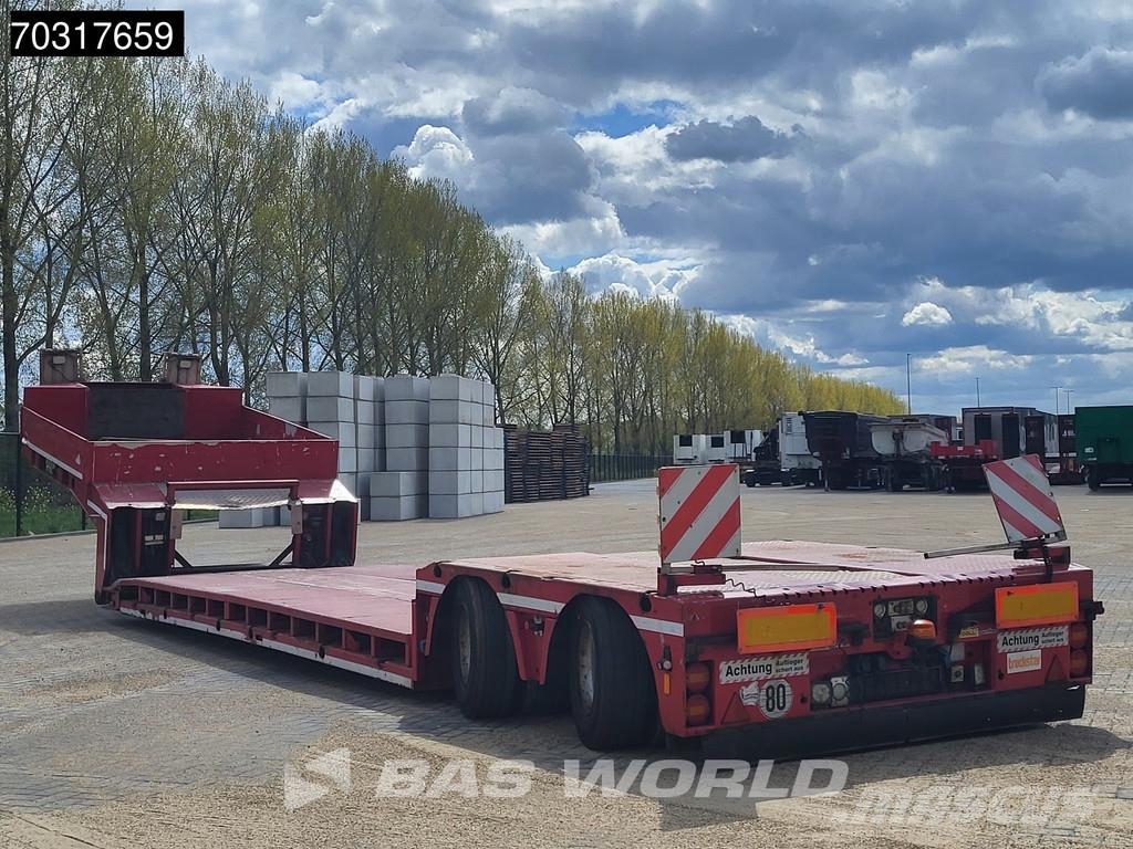 Doll T2E 2 axles Extendable 400cm Gooseneck Semirremolques de góndola rebajada