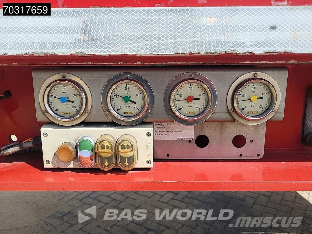 Doll T2E 2 axles Extendable 400cm APK 09/26 Gooseneck نصف مقطورة مسطحة منخفضة