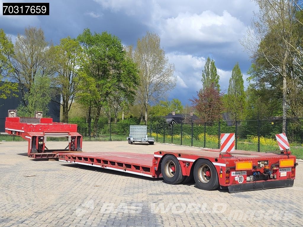 Doll T2E 2 axles Extendable 400cm APK 09/26 Gooseneck نصف مقطورة مسطحة منخفضة