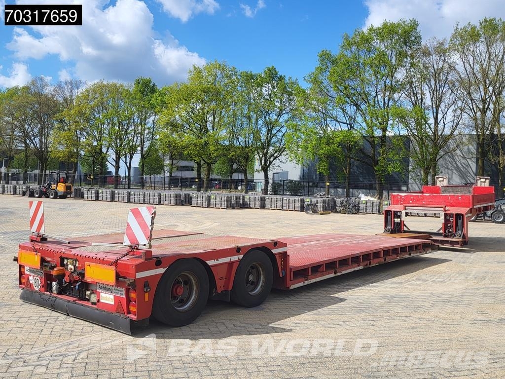 Doll T2E 2 axles Extendable 400cm APK 09/26 Gooseneck نصف مقطورة مسطحة منخفضة
