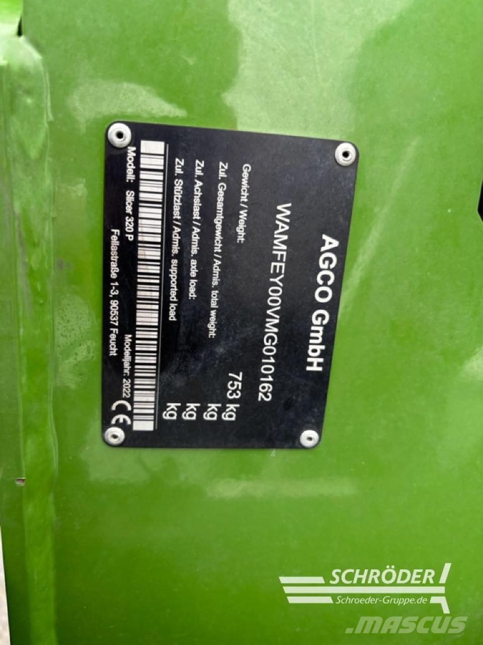Fendt SLICER 320 P Žacie stroje