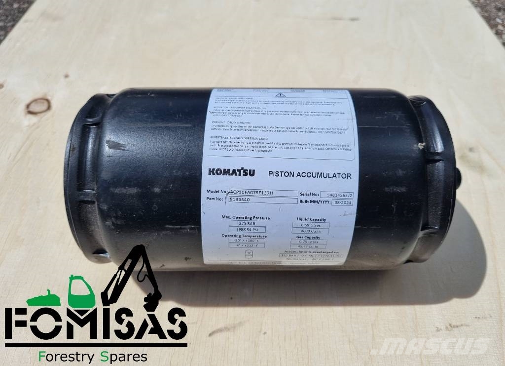 Komatsu 5196540 Accumulator Hydrauliikka