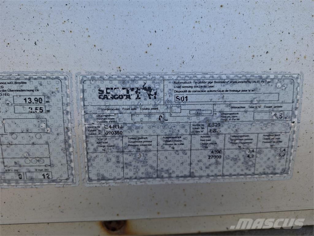 Schmitz SCS 24/L-13.62 C E B Schuifzeilopbouw