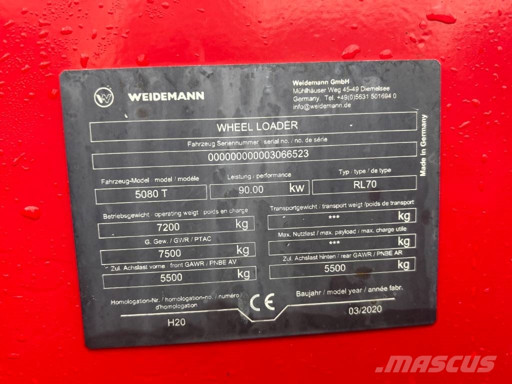 Weidemann 5080T 輪胎式裝載機
