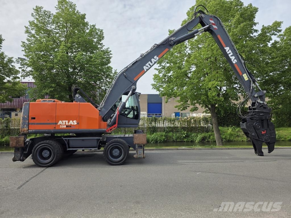 Atlas mh 250 handler 7214 hours overslagkraan atlas mh 2 工业挖掘机