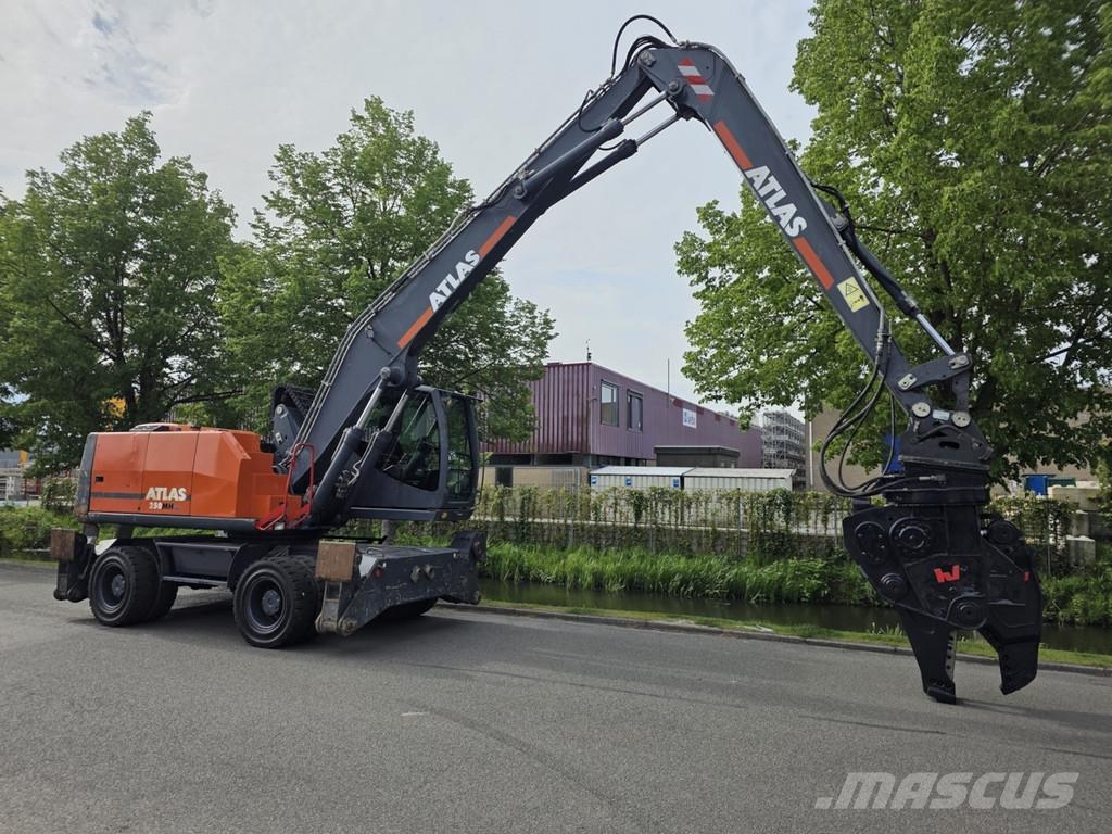 Atlas mh 250 handler 7214 hours overslagkraan atlas mh 2 工业挖掘机