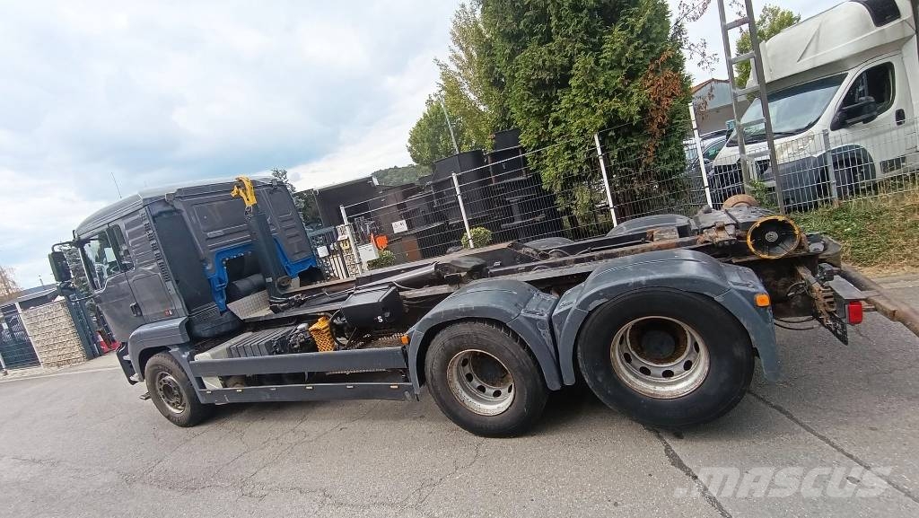 MAN Abrollkipper 28.430 Multilift 21t Dolly-Achse 6x2 شاحنات الرافعات الخطافية