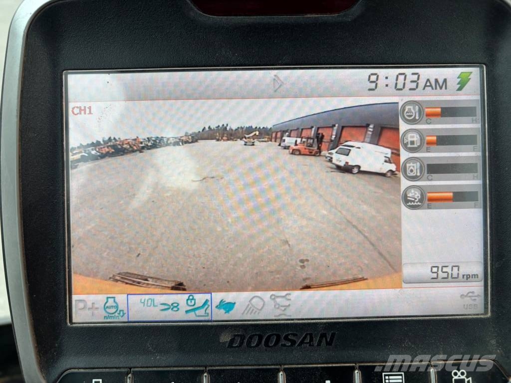 Doosan DX 140 LCR-5/ Kallistuva kauha, Pienet tunnit Telakaivukoneet