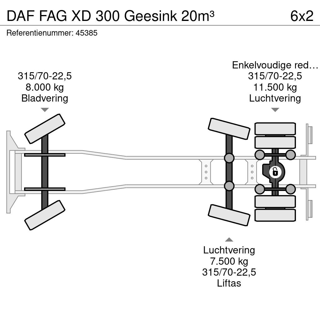 DAF FAG XD 300 Geesink 20m³ Komunalni tovornjaki