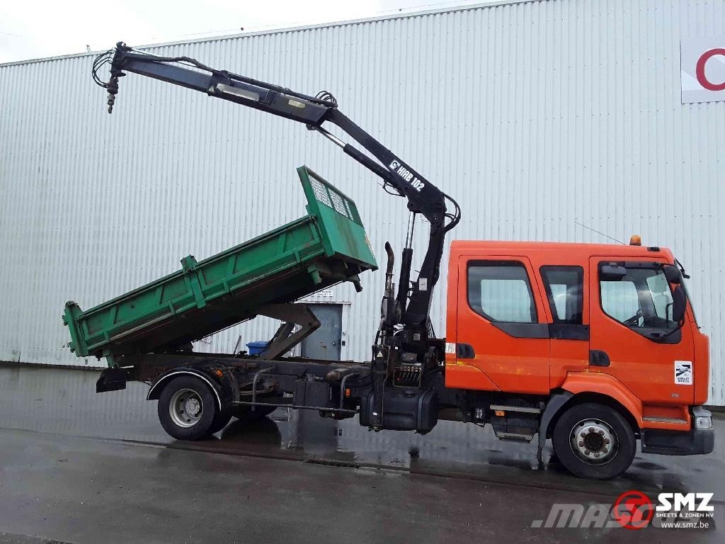 Renault Midlum 210 Hiab 102 manual pump Автомобильные краны