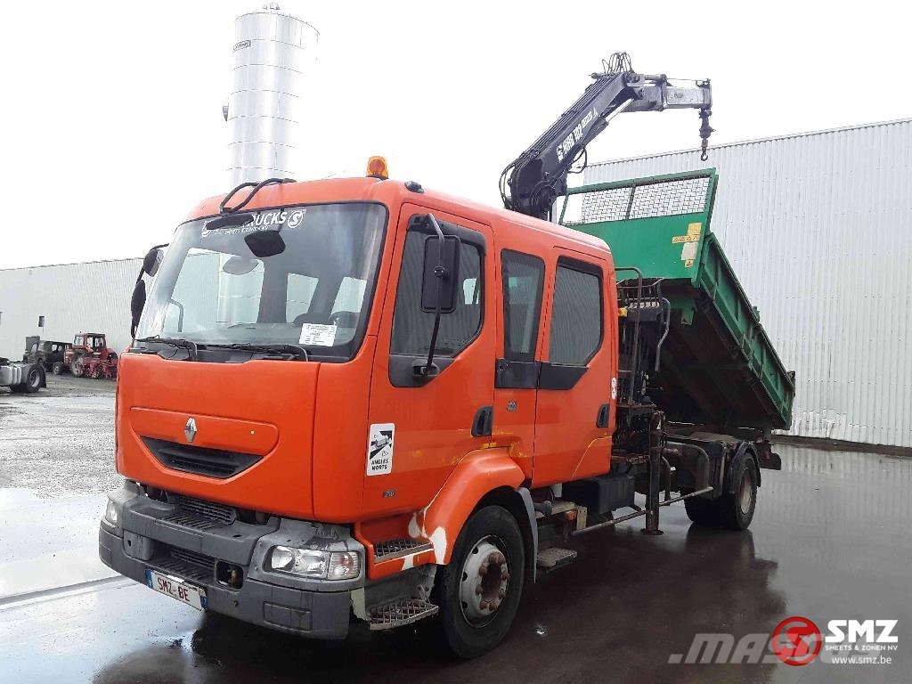 Renault Midlum 210 Hiab 102 manual pump Автомобильные краны