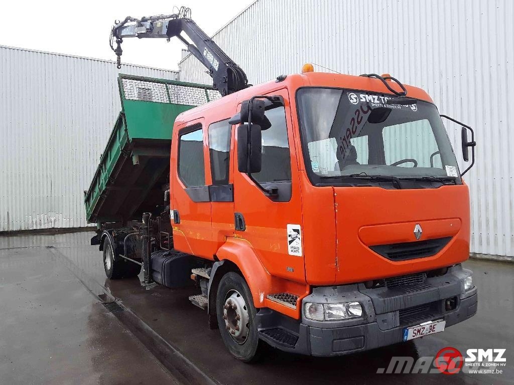 Renault Midlum 210 Hiab 102 manual pump Автомобильные краны