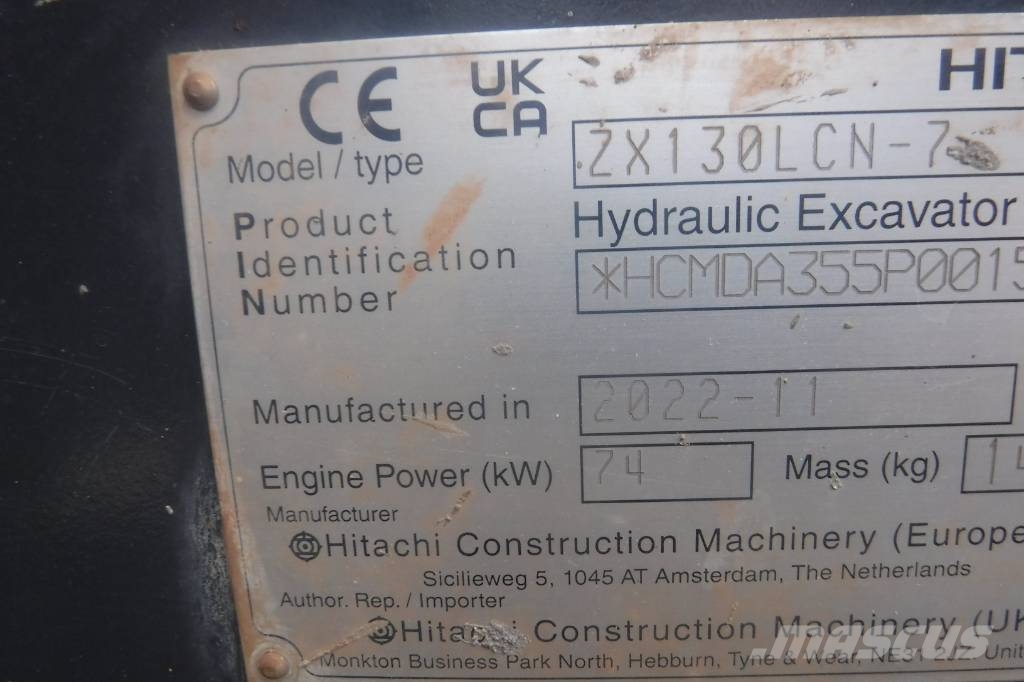 Hitachi ZX 130 LC N-7 Crawler excavators