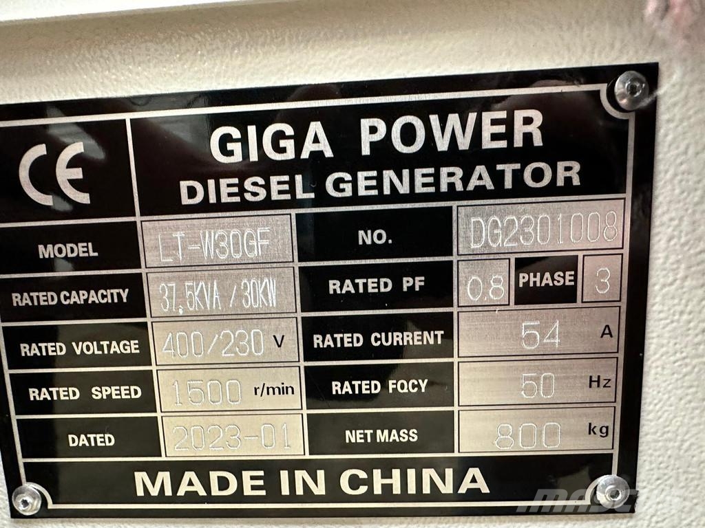 Giga Power LT-W30GF 37.5 kVA silent generator その他の発電機