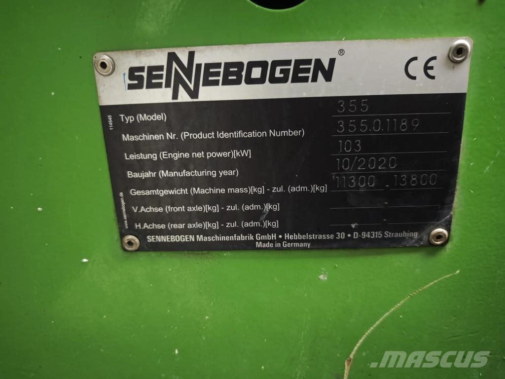 Sennebogen 355 E Teleskopiskie manipulatori