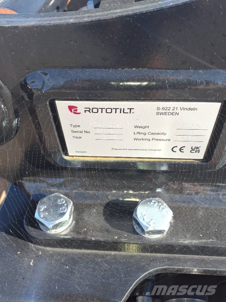 Rototilt MG40/QC60-5 Kanalak