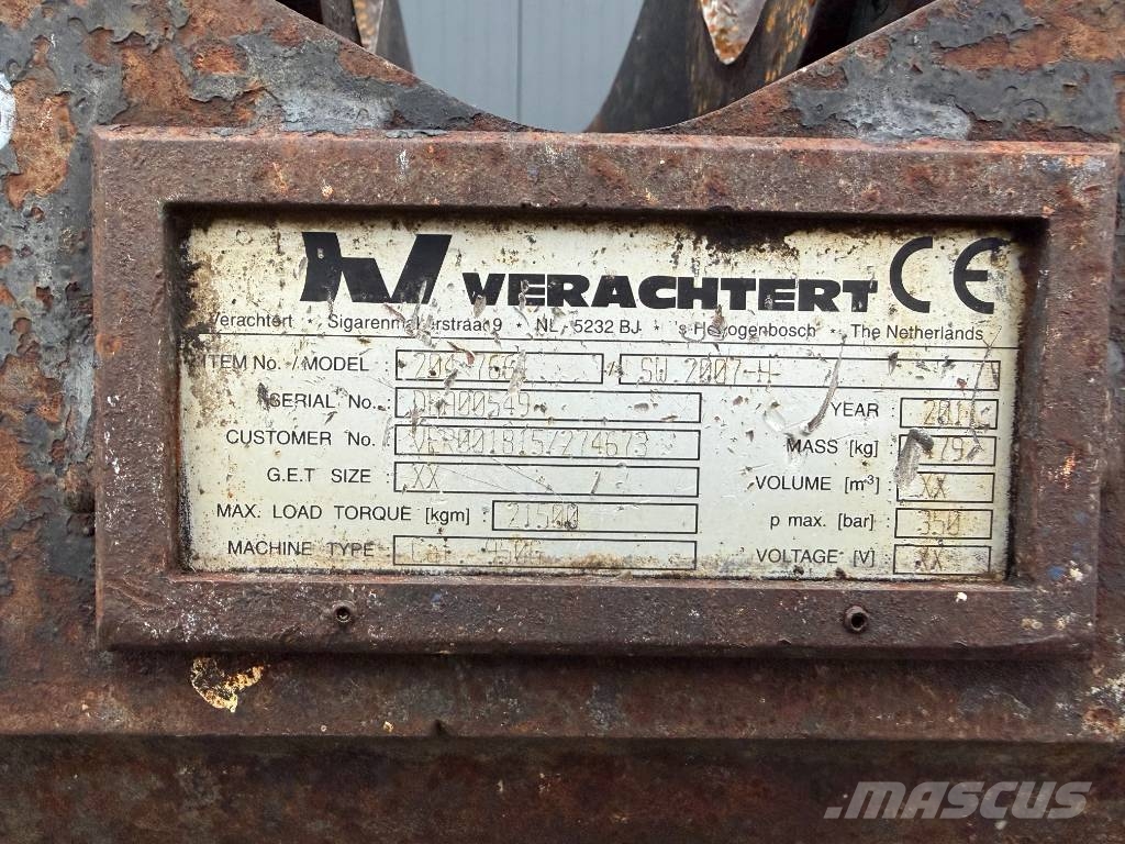 Verachtert Systeem 2007 / SW2007 - 950G / 950H / 950GC Snelkoppelingen