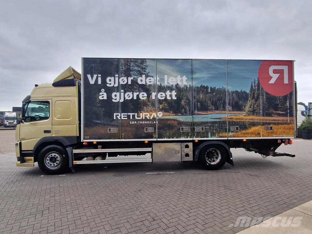 Volvo FM 370 Globetrotter 4x2 - Buggsbygg box with sided Bakwagens met gesloten opbouw