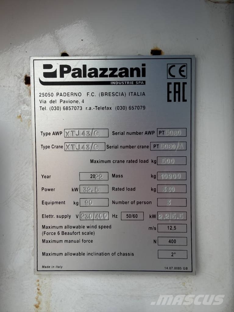 Palazzani 43+ Other lifts and platforms