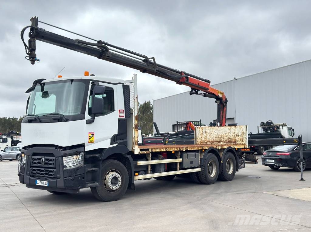 Renault C 380 + Palfinger PK 18002 H Caminhões de mesa/dropside