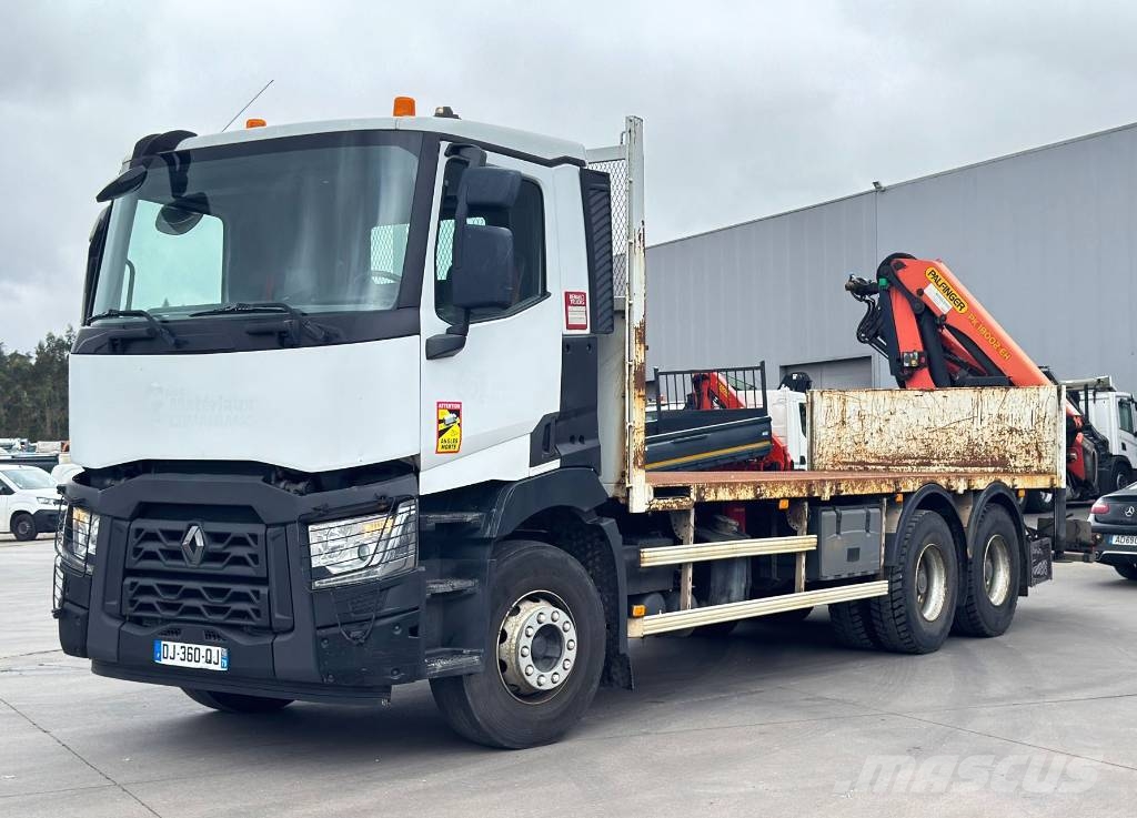 Renault C 380 + Palfinger PK 18002 H Caminhões de mesa/dropside