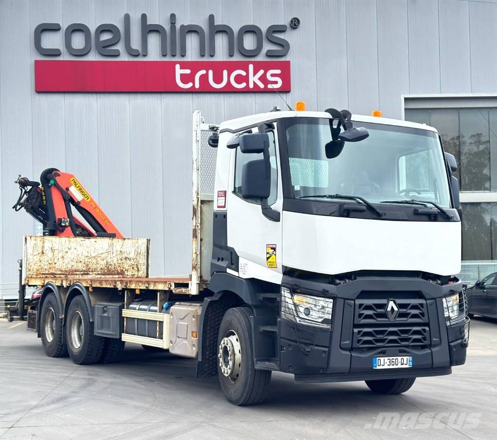 Renault C 380 + Palfinger PK 18002 H Caminhões de mesa/dropside