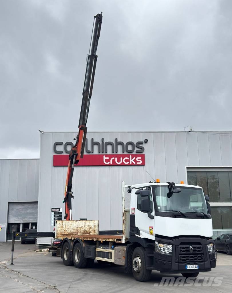 Renault C 380 + Palfinger PK 18002 H Caminhões de mesa/dropside