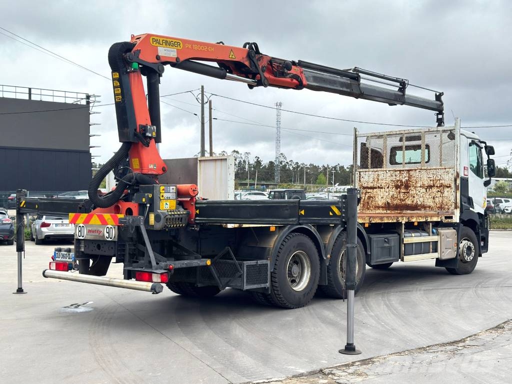 Renault C 380 + Palfinger PK 18002 H Caminhões de mesa/dropside