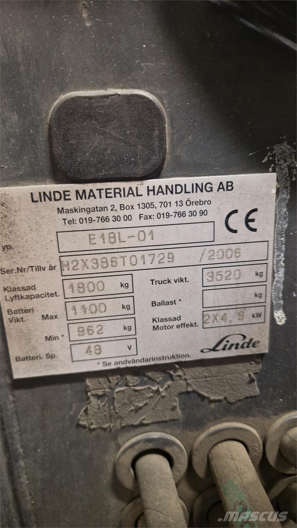 Linde E18L -01 Electric forklifts