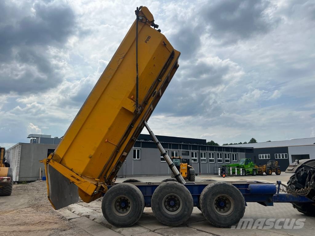 Krone SD TRI AXLE DRAW BAR Remolques con caja de volteo