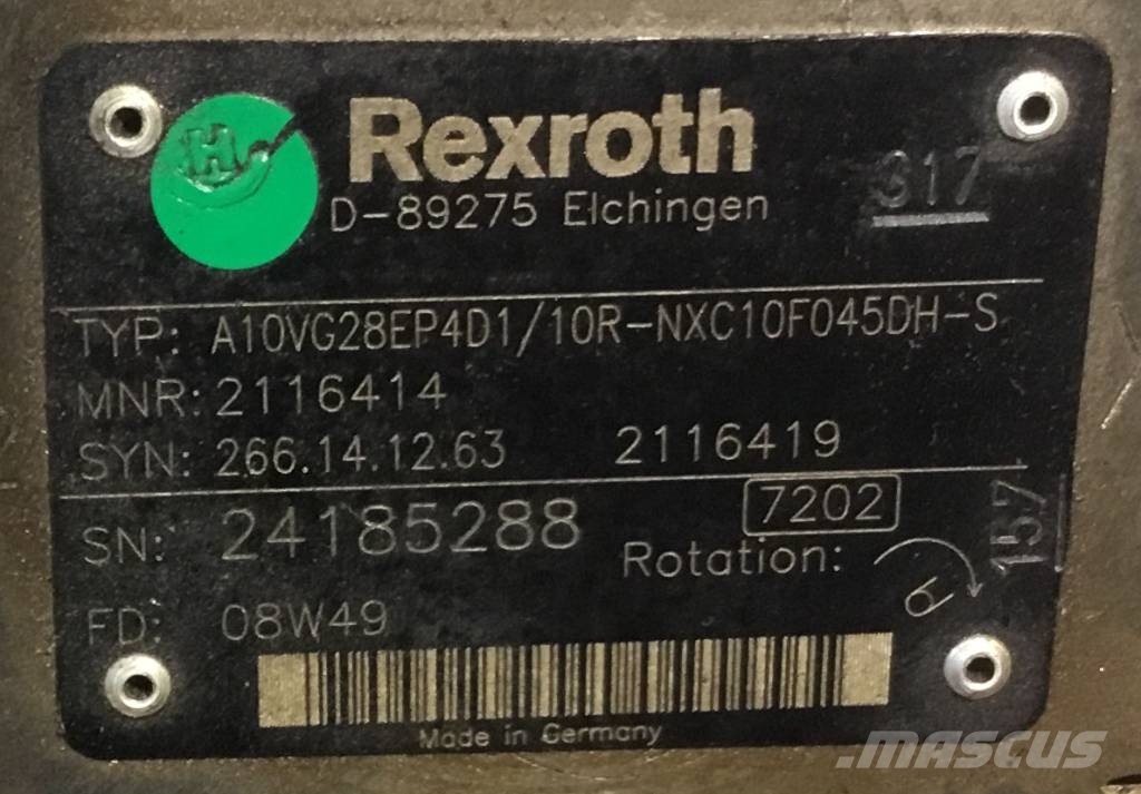 Rexroth A10VG28R Hidraulika