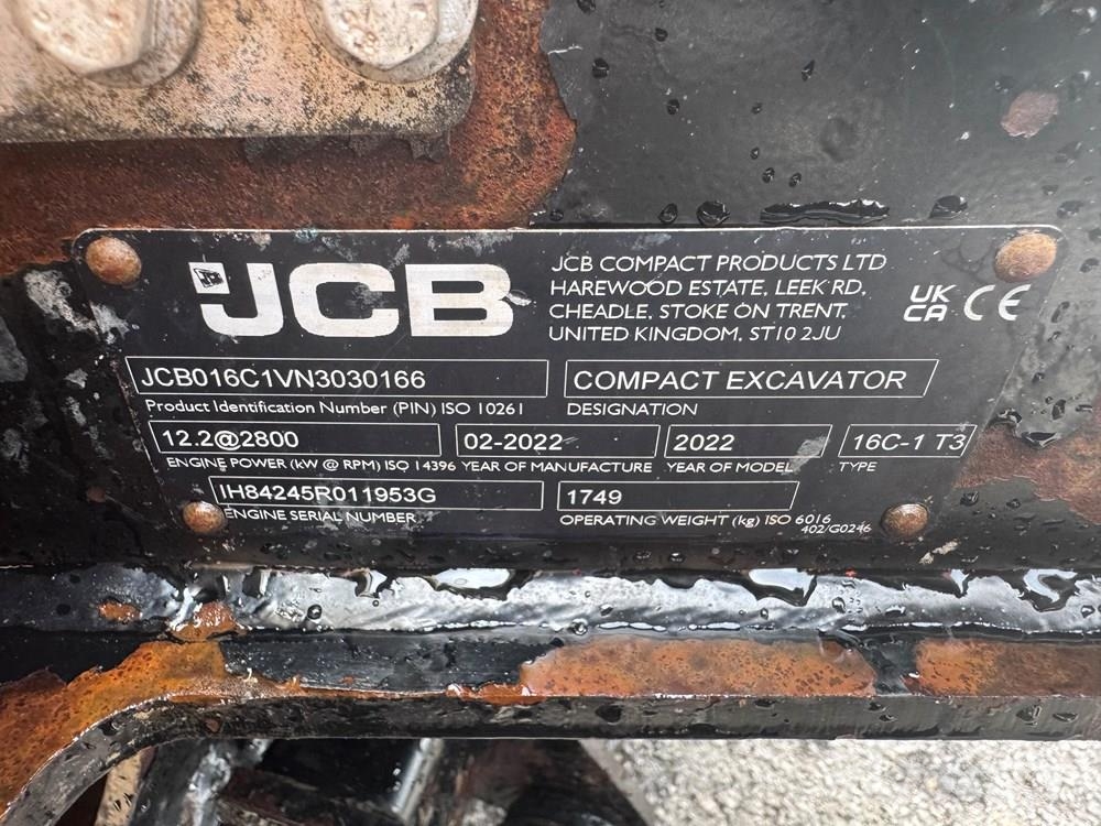 JCB 16C-1 Mini pelle < 7t