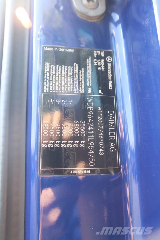 Mercedes-Benz Arocs 3658 | 8X4 | RETARDER | ASPHALT | EURO 6 Camion benne