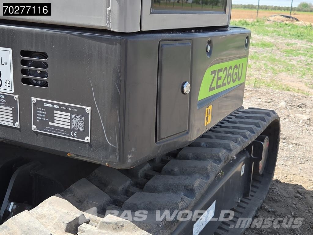 Zoomlion ZE26 GU GARANTÍA DE FÁBRICA - CW / 4 CUCHARAS - CE Mini excavators < 7t (Mini diggers)