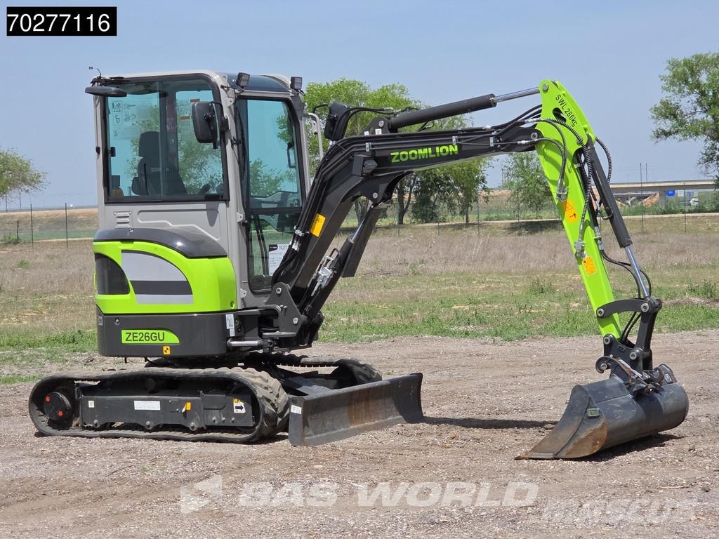Zoomlion ZE26 GU GARANTÍA DE FÁBRICA - CW / 4 CUCHARAS - CE Mini excavators < 7t (Mini diggers)