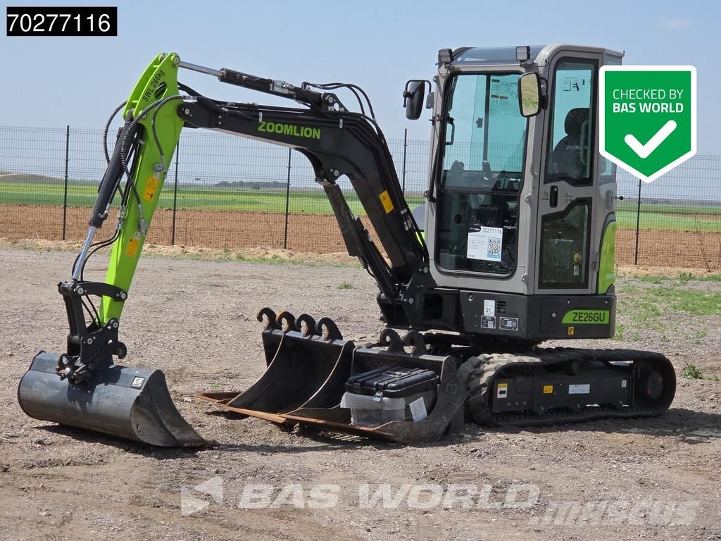 Zoomlion ZE26 GU GARANTÍA DE FÁBRICA - CW / 4 CUCHARAS - CE Mini excavators < 7t (Mini diggers)