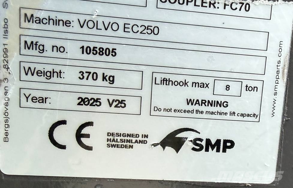 Volvo EC 250 EL Kāpurķēžu ekskavatori