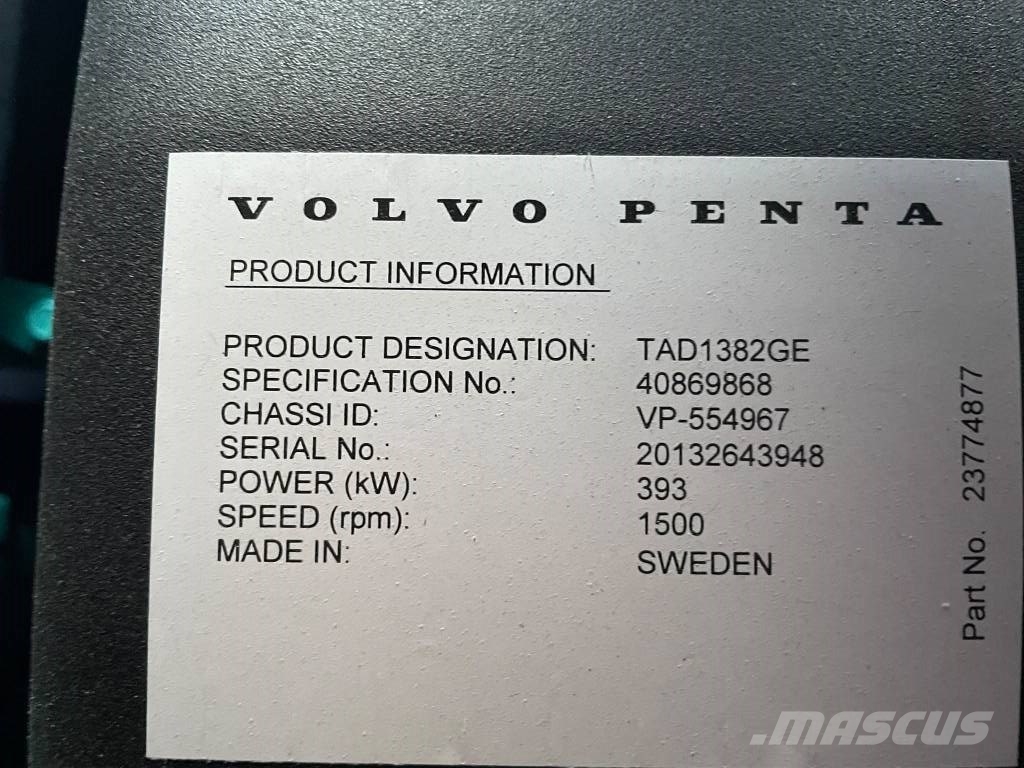 Volvo TAD1382GE - 430 kVA Stage V Generator - DPX-19032 Dizel Jeneratörler