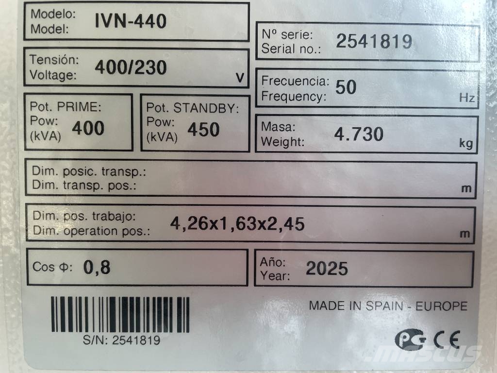 Volvo TAD1382GE - 430 kVA Stage V Generator - DPX-19032 Diesel Generatoren