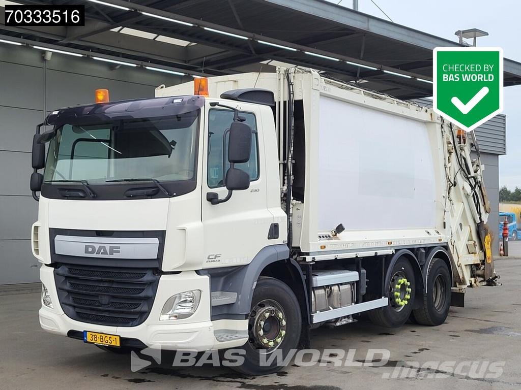 DAF CF 290 6X2 NL-truck APK MOL Pusher 4000 CB011 EURO 폐기물 수거 트럭