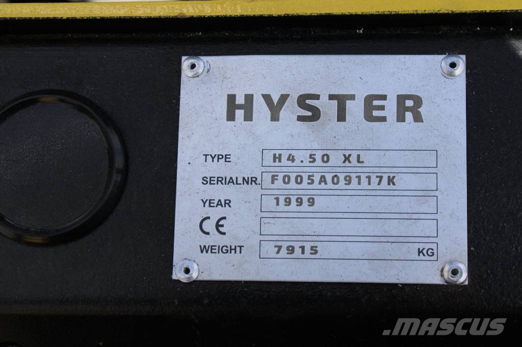 Hyster H4.50 XL Free lift Diesel heftrucks
