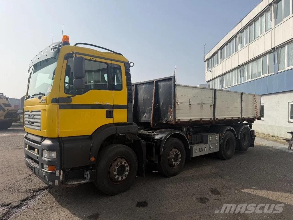 MAN TGA 35.390 8X2 KIPPER - LIFTING AXLE Hook lift trucks