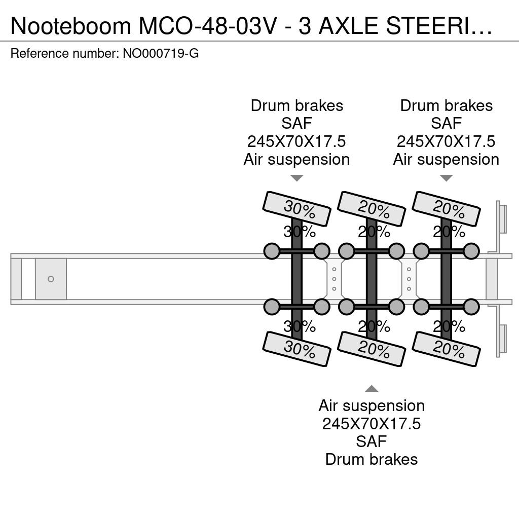 Nooteboom MCO-48-03V - 3 AXLE STEERING - DOUBLE EXTENDABLE Tieflader-Auflieger