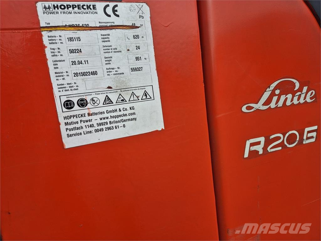 Linde R20G-12 / 85% Battery Річ-трак із високим підйомом