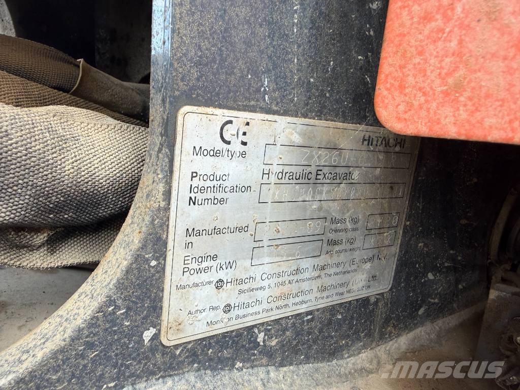 Hitachi ZX26U-6 حفارات صغيرة أقل من 7 طن (حفارات صغيرة)