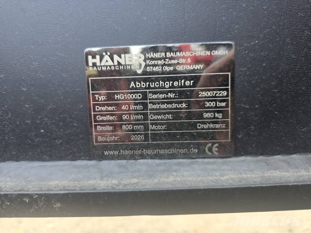 Häner HG1000D NEW Griebtuvai